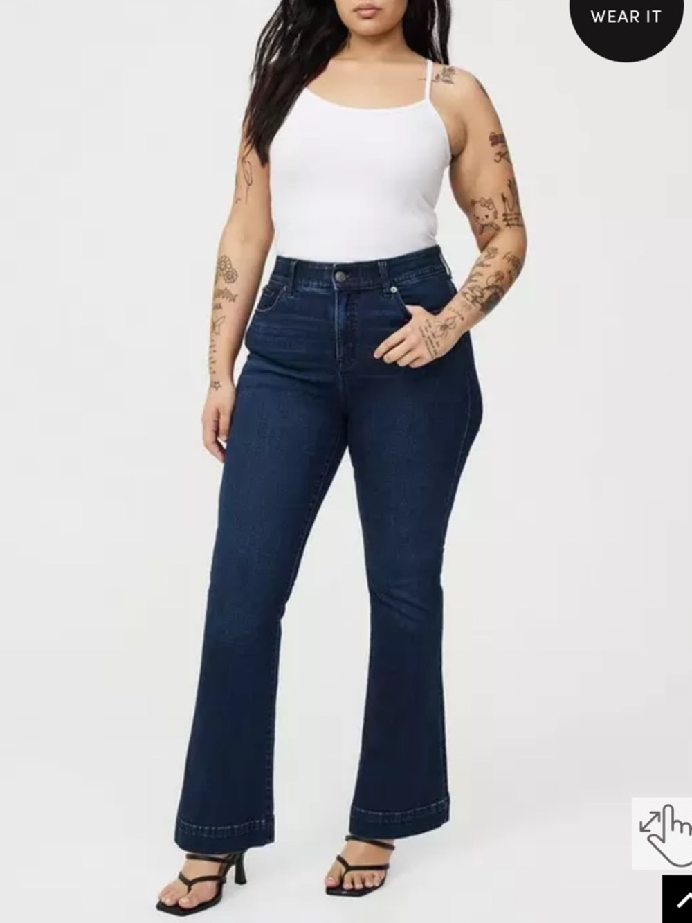 Torrid | Women’s Stretch Bombshell Flare Jeans Color New Moon Size 20 Short